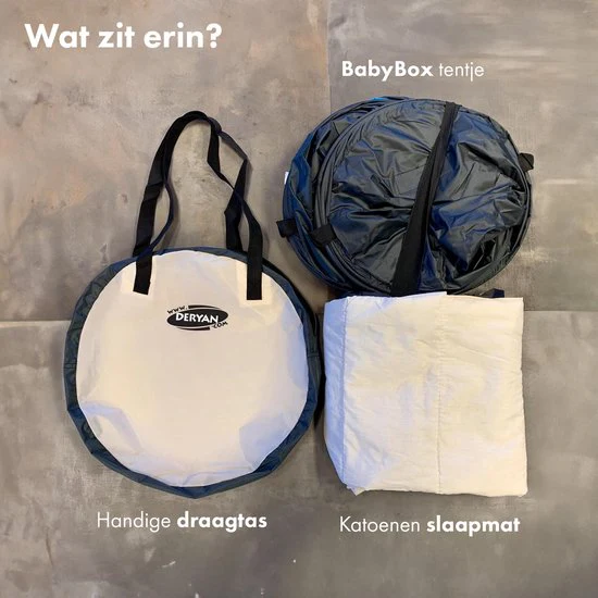 BabyBox baby tentje Campingbedje + matras - Cream - Image 9