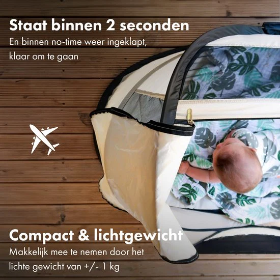 BabyBox baby tentje Campingbedje + matras - Ivory - Image 7