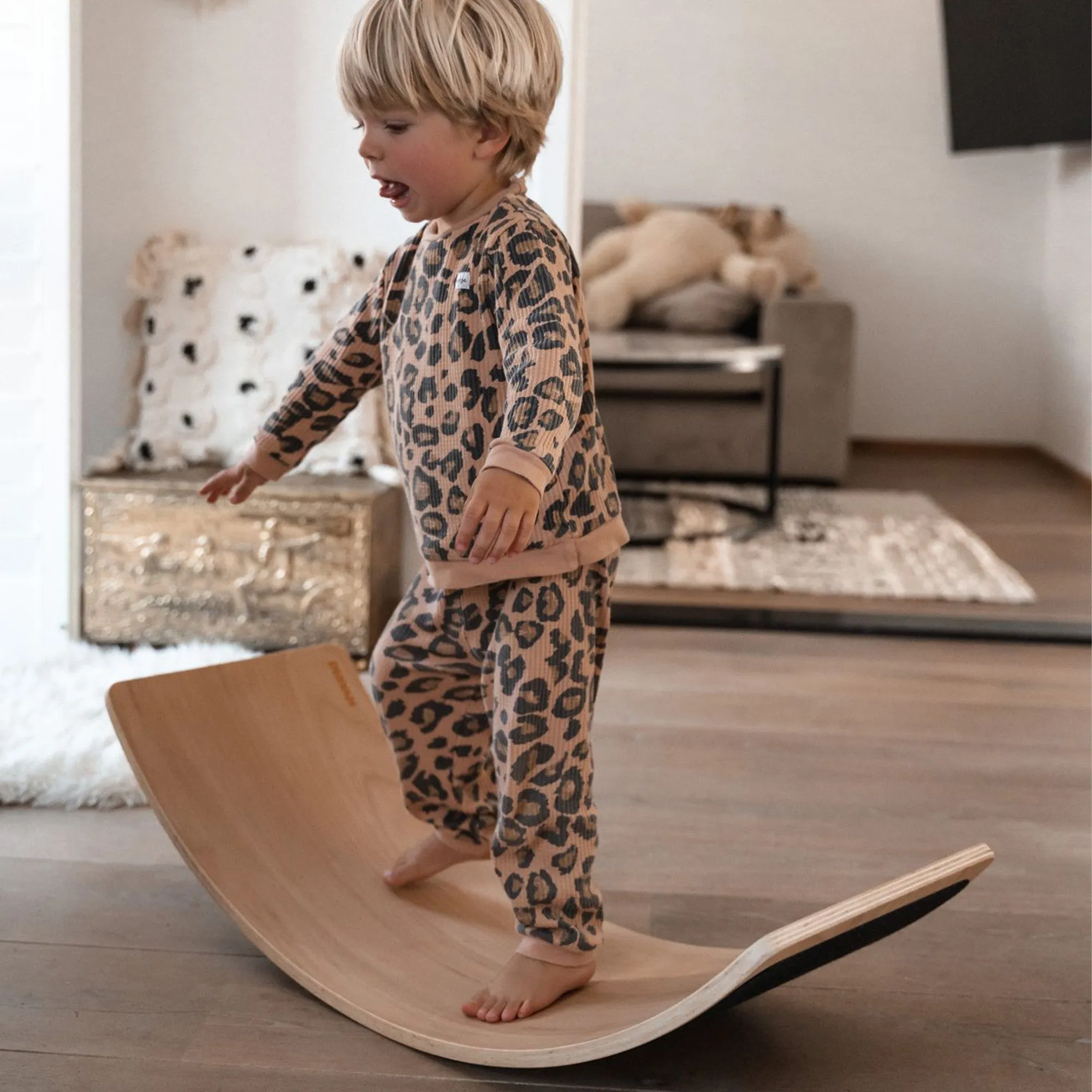 Balance Board Hout met Vilt 80 cm - Image 2