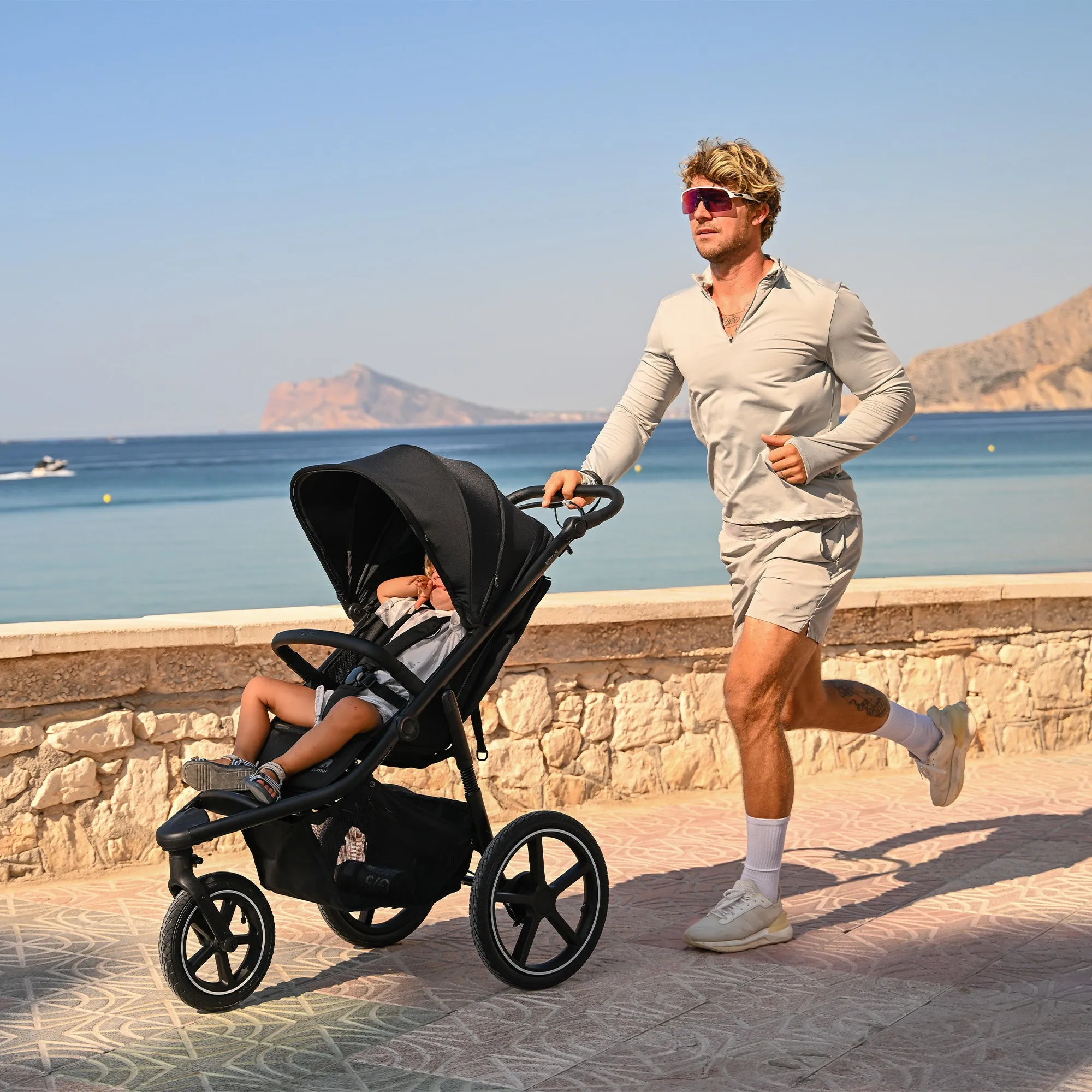 Bolt Hardloop Kinderwagen Creme - Image 4