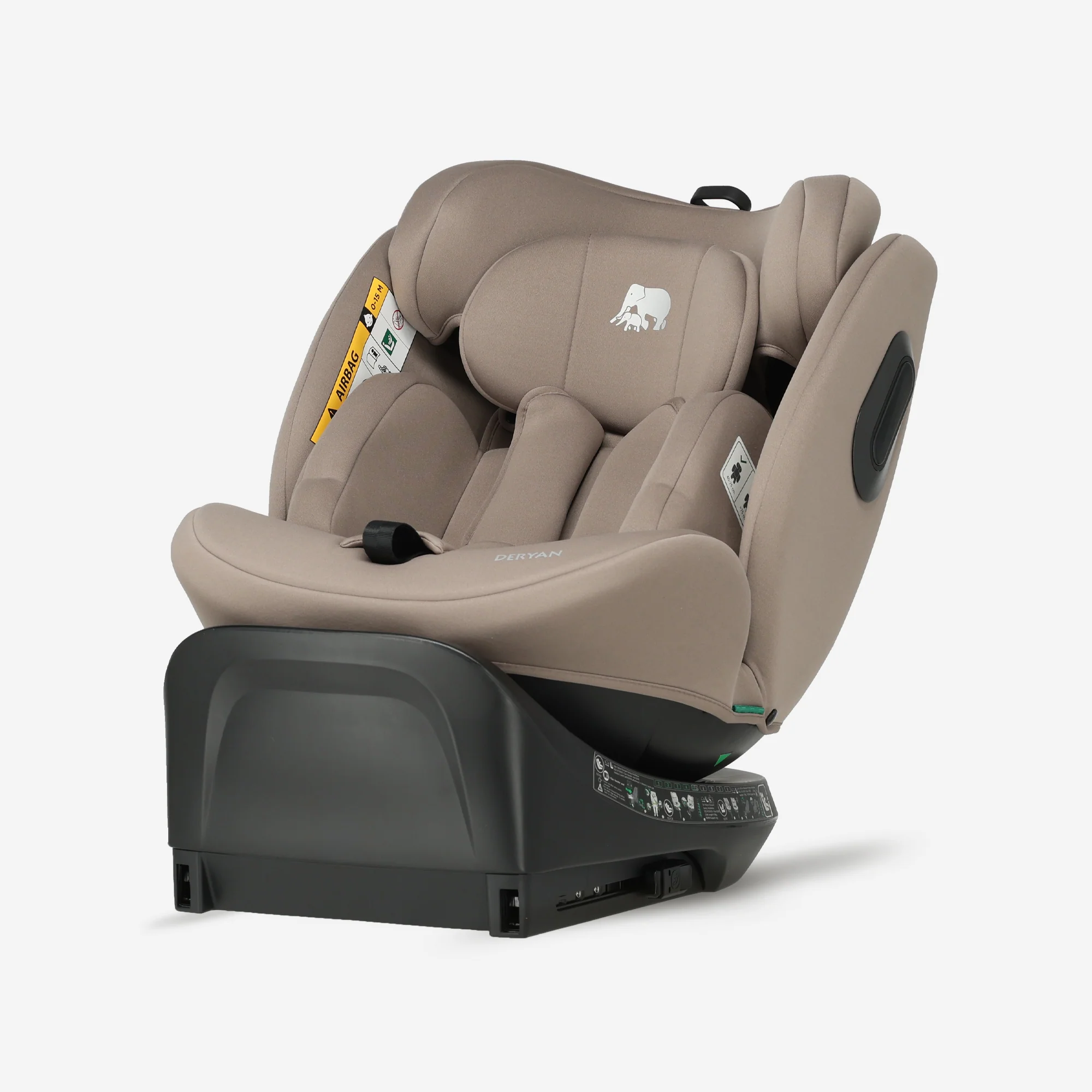 Carly Luxe i-Size Autostoel - 0-36kg - Isofix + steunpoot - 360 draaibaar - Nougat - Image 10