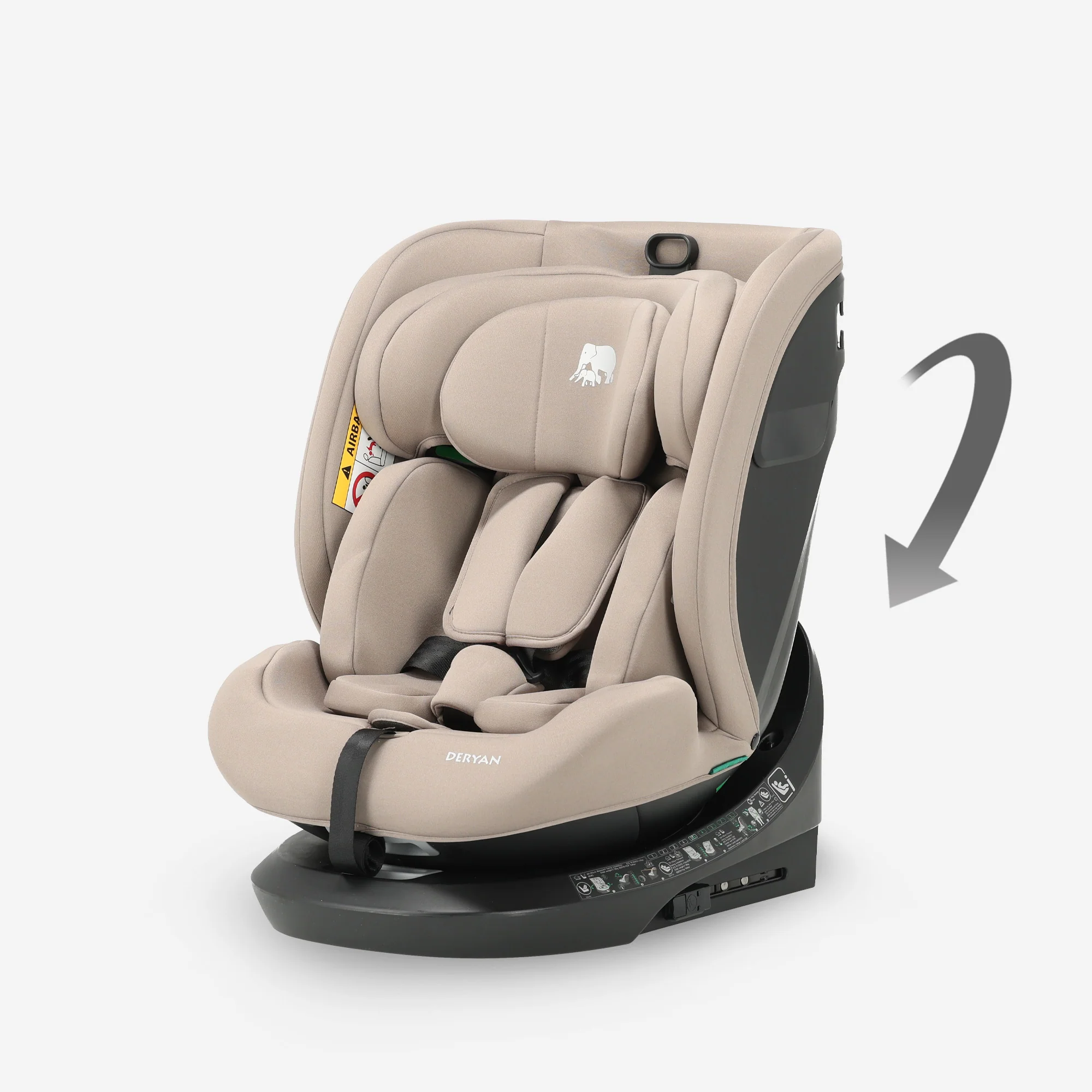 Cassie Luxe I-size Autostoel - Groep 0-1-2-3 - Isofix - Draaibaar 360° - Nougat - Image 10