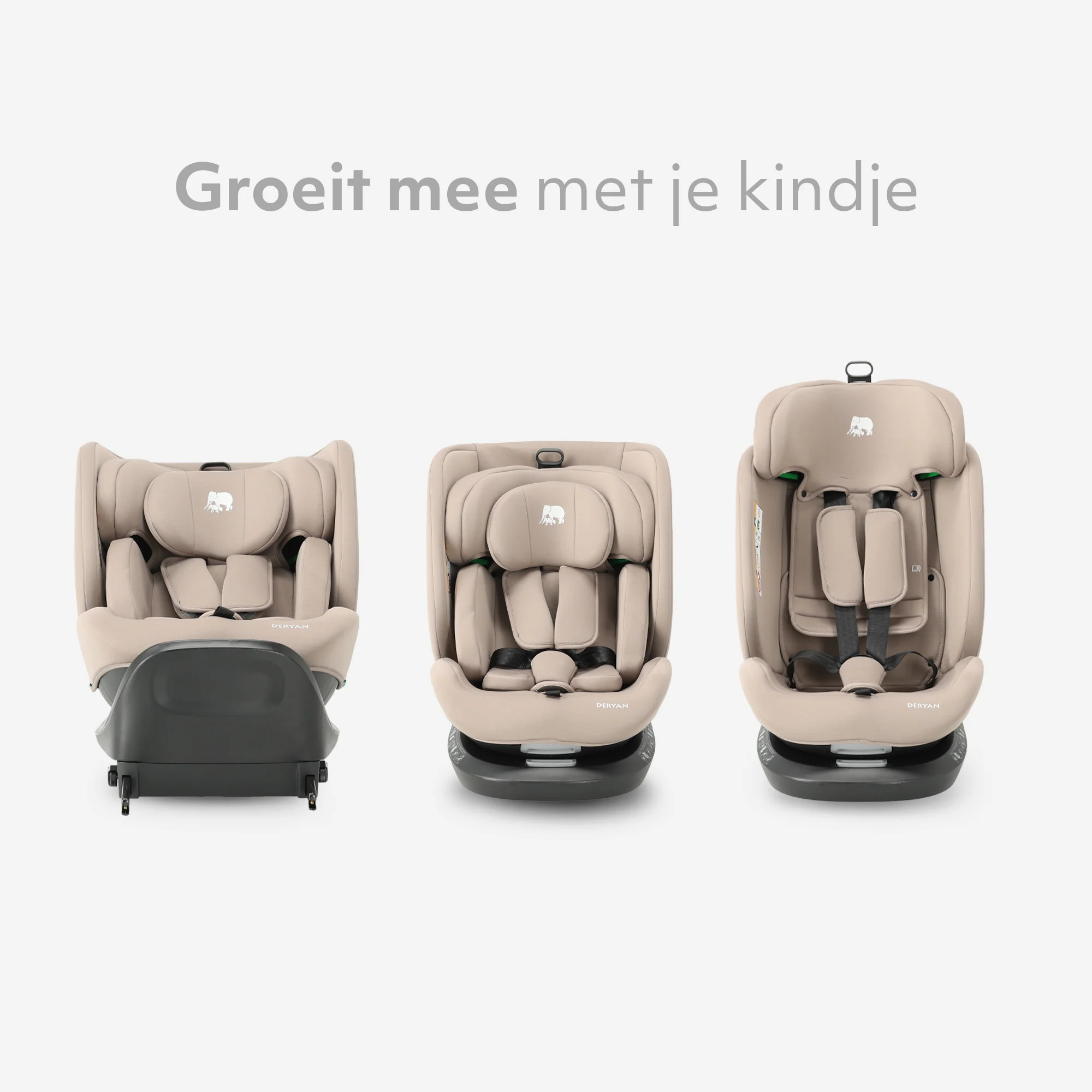 Cassie Luxe I-size Autostoel - Groep 0-1-2-3 - Isofix - Draaibaar 360° - Nougat - Image 8