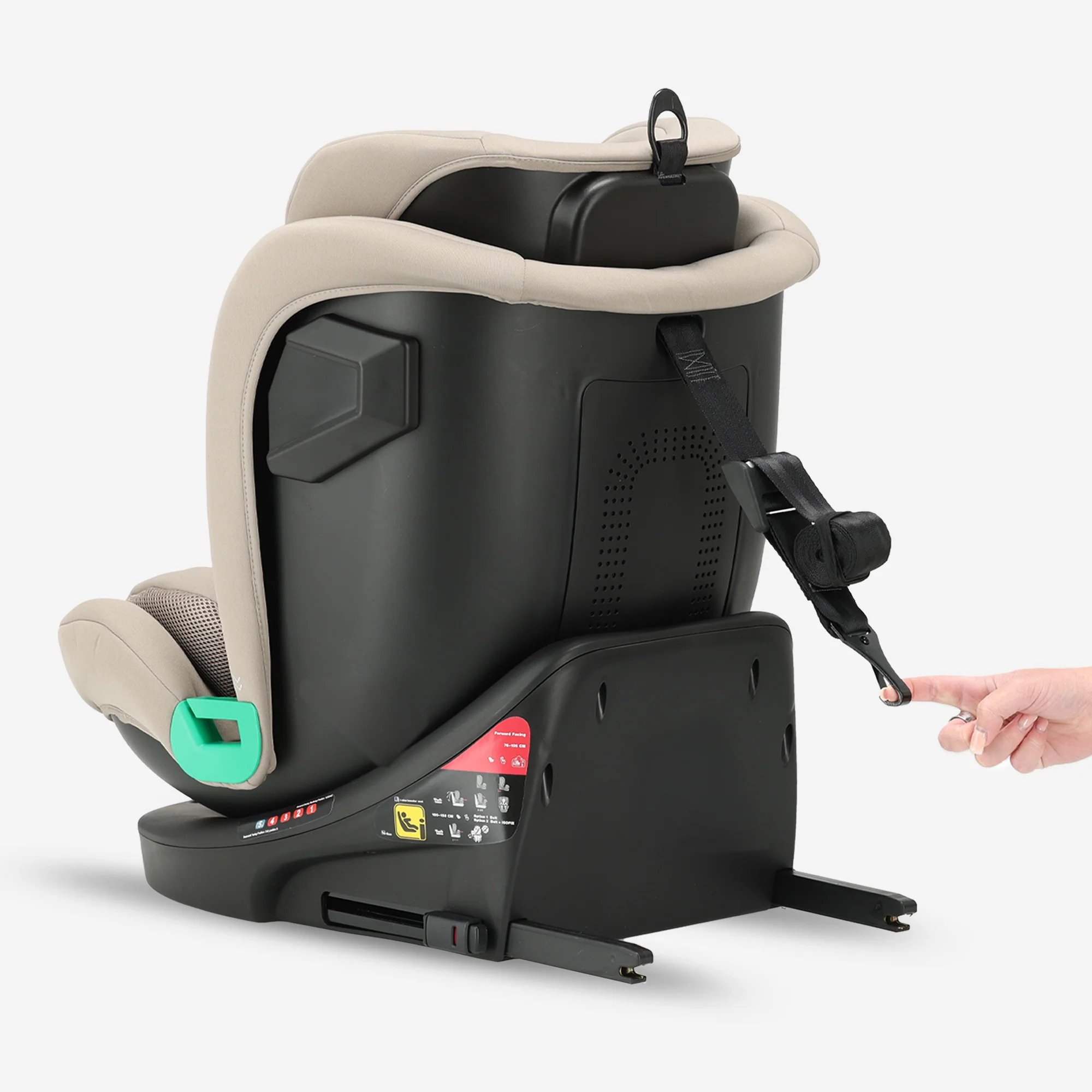 Colin Luxe I-size Autostoel - Groep 0-1-2-3 - Isofix - Draaibaar 360° - Nougat - Image 10