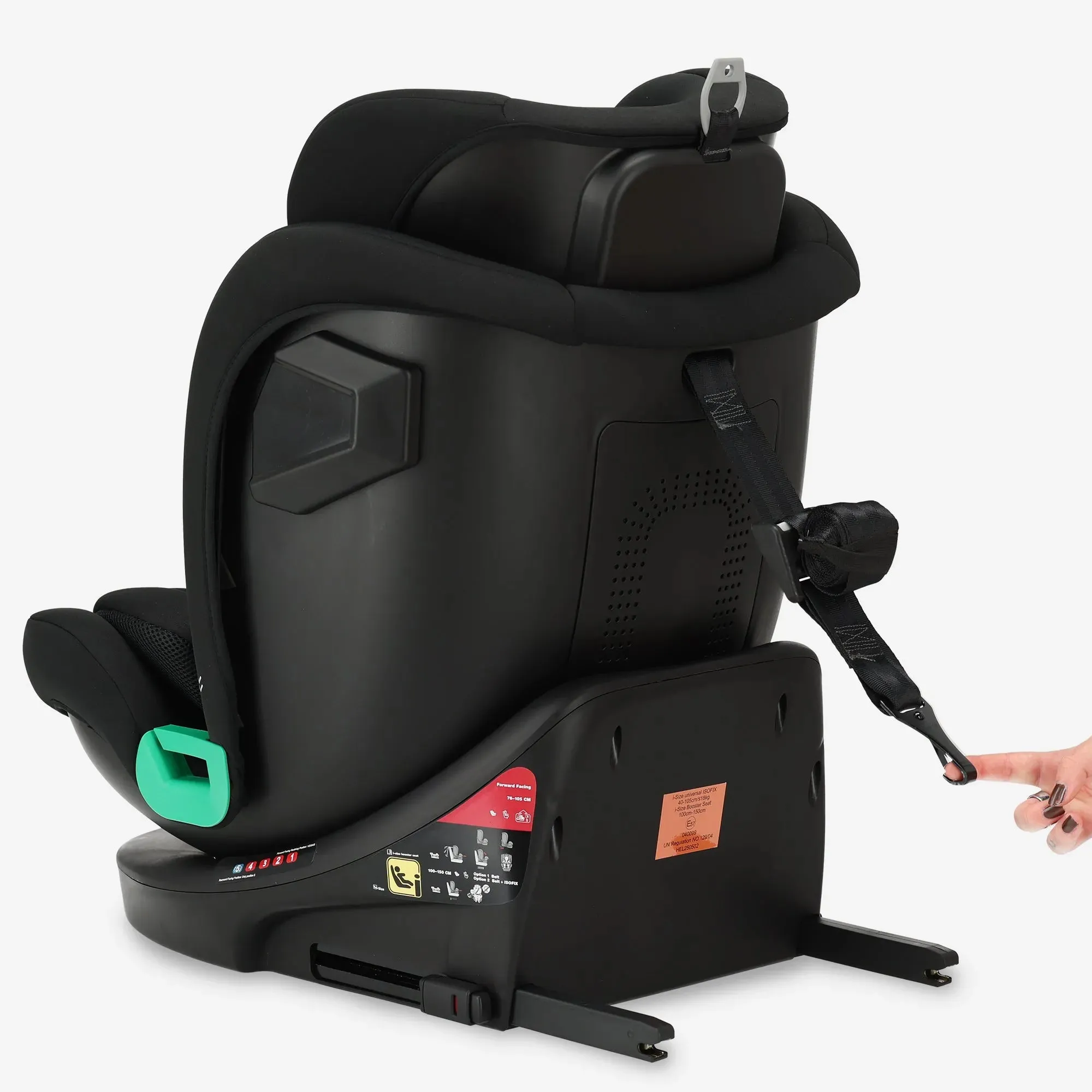 Colin Luxe I-size Autostoel - Groep 0-1-2-3 - Isofix - Draaibaar 360° - Zwart - Image 10