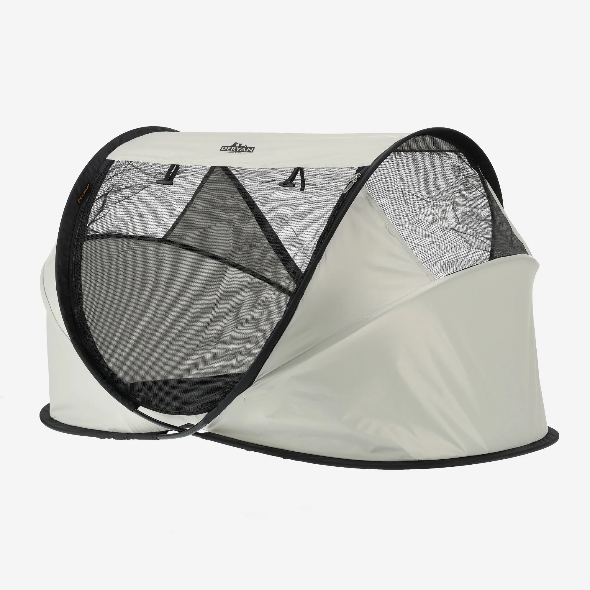 Deryan Dogs & Cats - Luxe Pop-Up Pet Travel-Cot - Hondenren - Pop-up systeem - Opvouwbare bench - Extra dik gaas - Large - Image 2
