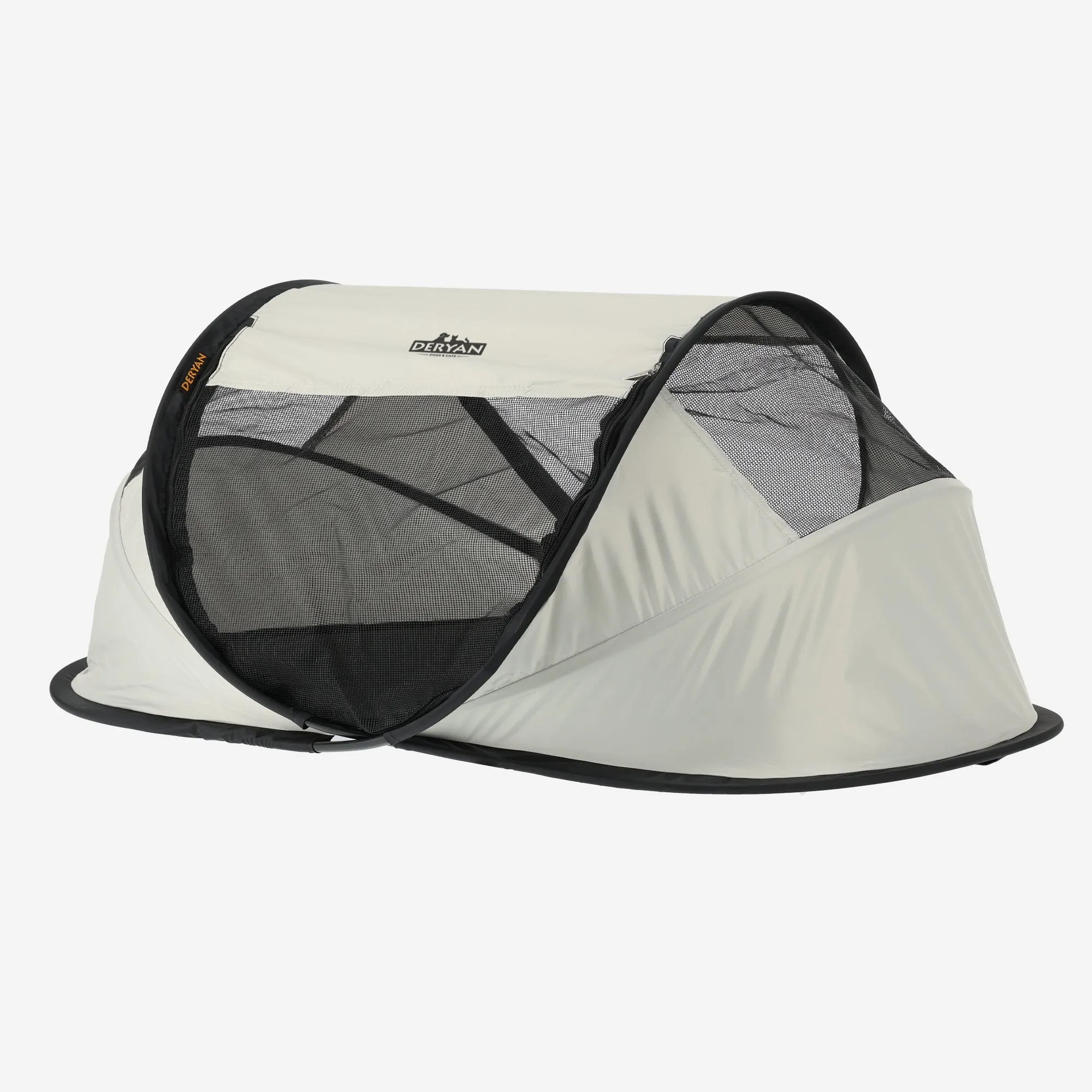Deryan Dogs & Cats - Luxe Pop-Up Pet Travel-Cot - Hondenren - Pop-up systeem - Opvouwbare bench - Extra dik gaas - Medium - Image 2