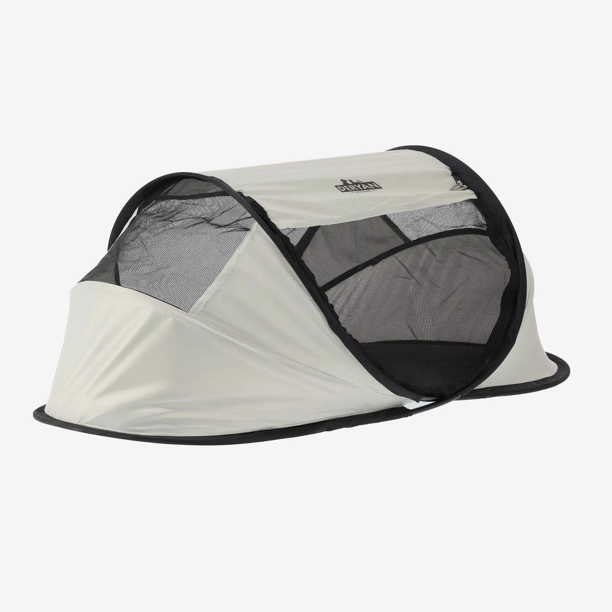 Deryan Dogs & Cats - Luxe Pop-Up Pet Travel-Cot - Hondenren - Pop-up systeem - Opvouwbare bench - Extra dik gaas - Medium - Image 3