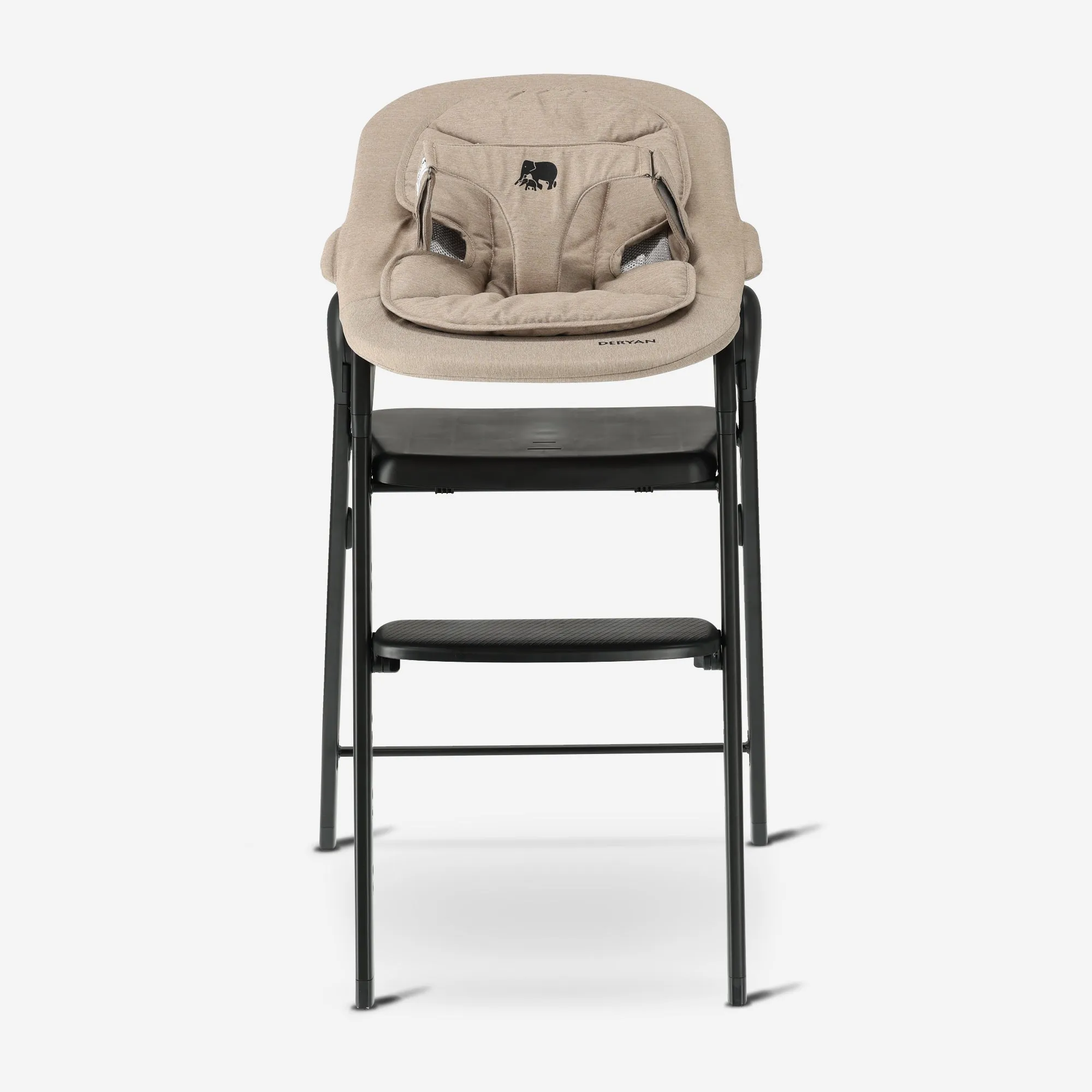 DERYAN Luxe Kinderstoel met Bouncer - Zwart/Nougat - Image 14