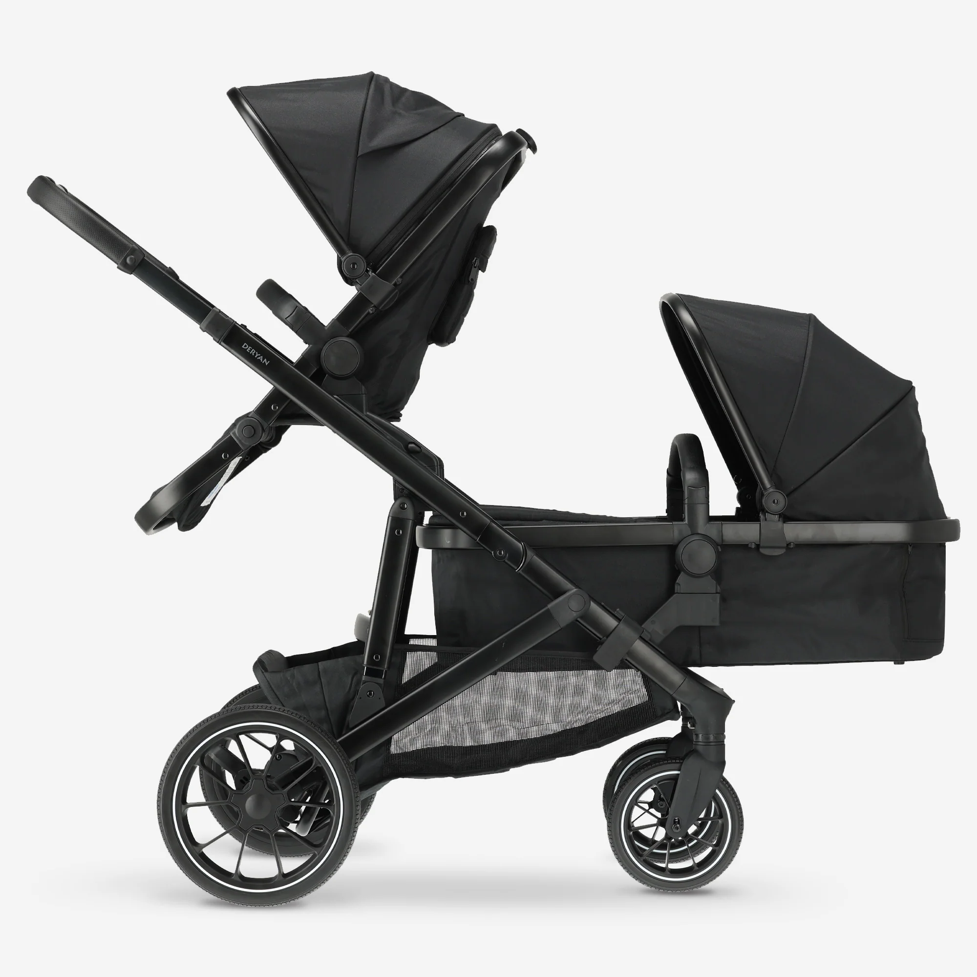 EVY V2 Duo Kinderwagen Zwart 2 in 1