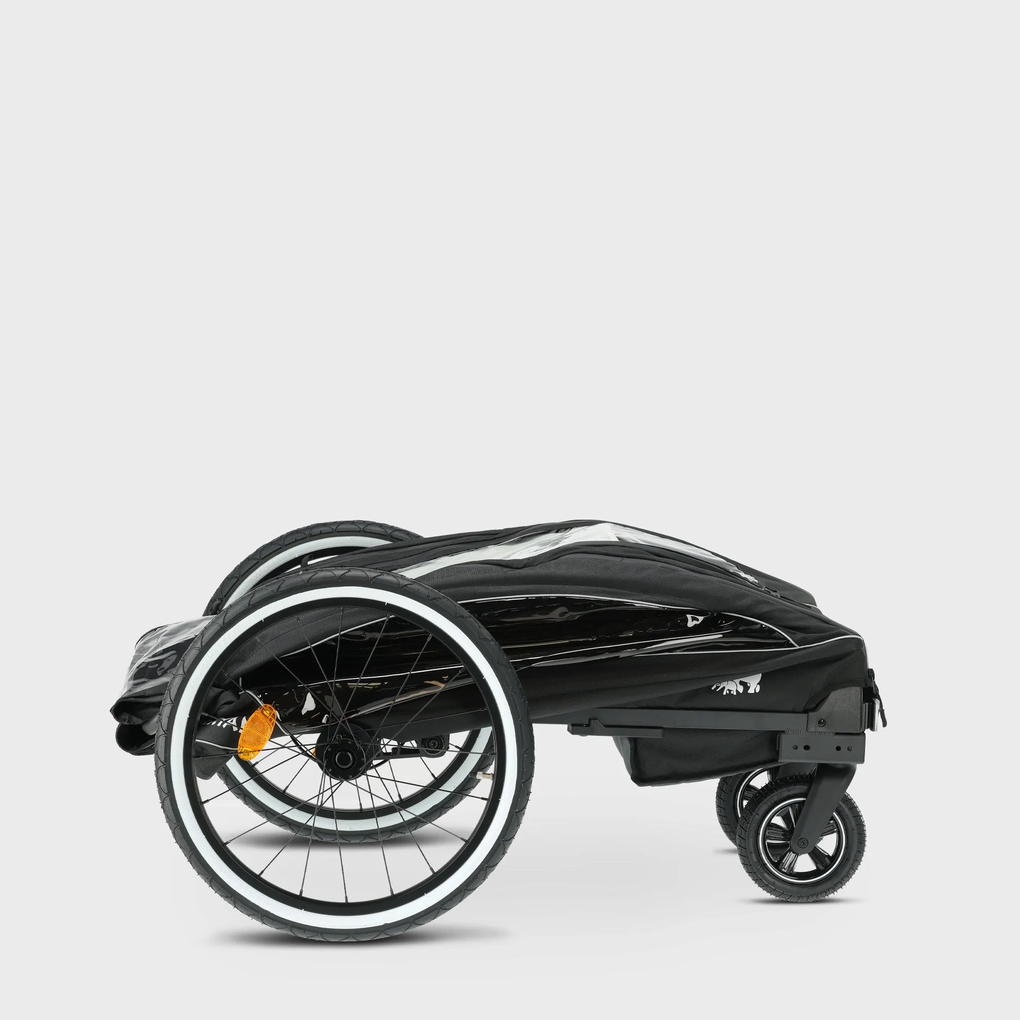 Luxe Fietskar - fietskar en wandelwagen en hardloopkinderwagen - Zwart - Image 17