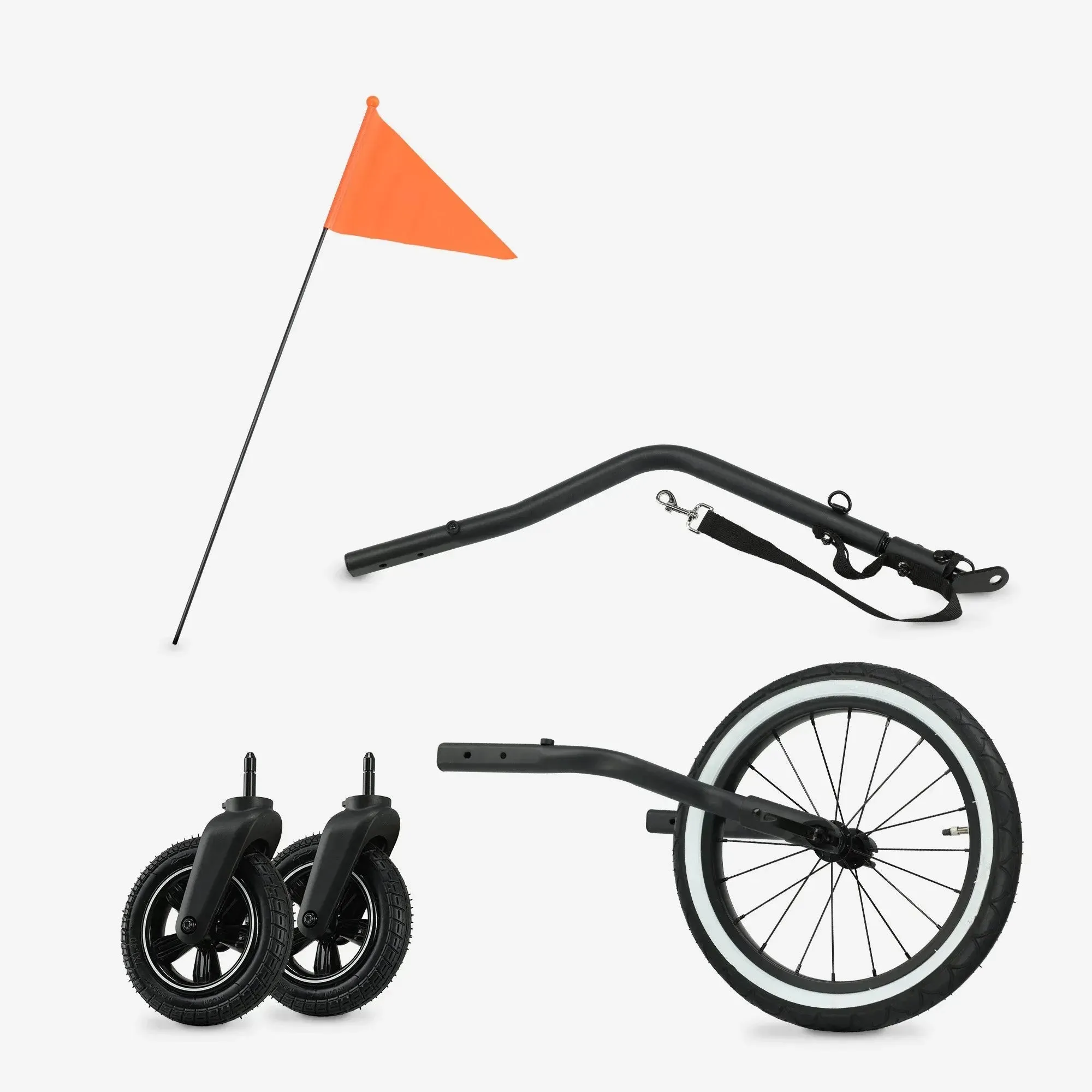 Luxe Fietskar V2 - Wandelwagen - Hardloopkinderwagen Cream - Image 8