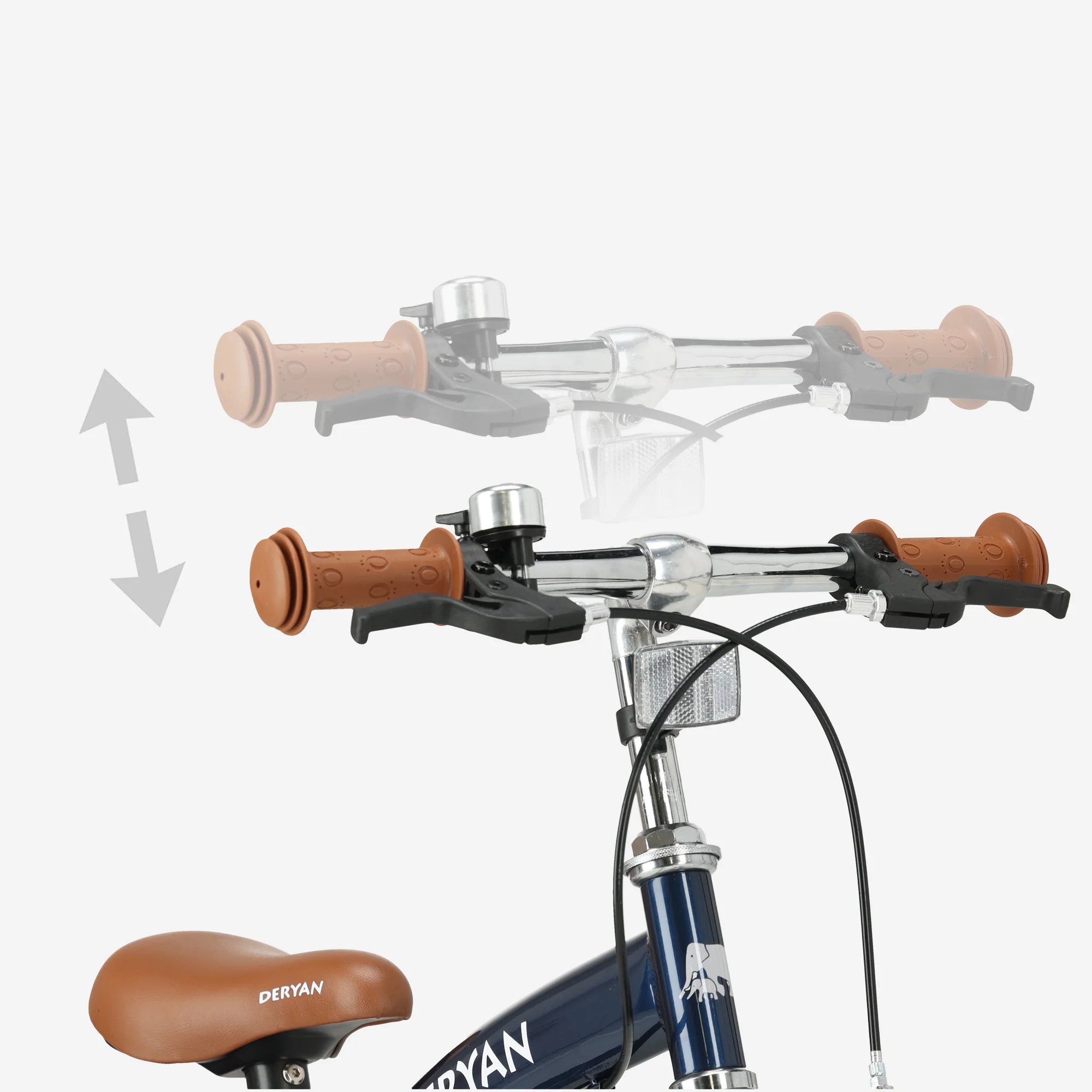 Luxe Kinderfiets 12 inch - 3 in 1 - loopfiets Blauw - Image 7